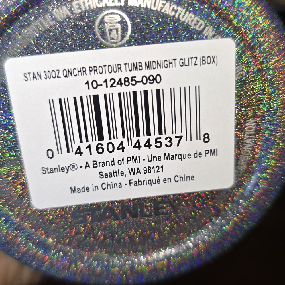 Stanley Midnight Glitz 30oz Pro-Tour Flip Straw NEW ( VAULT Purchase) - Picture 2 of 5
